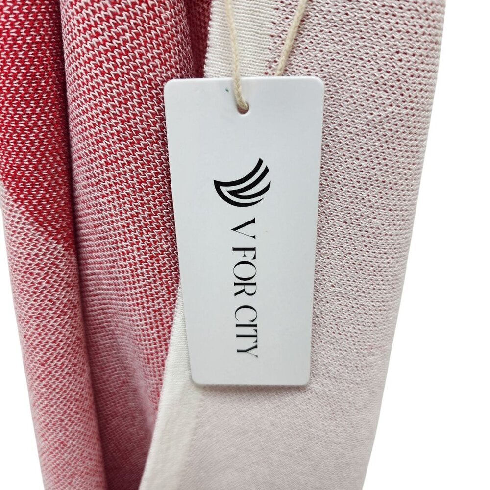 V For City Womens Wrap Long Sleeve Heart Print Maxi Dress Sweater White Size S - Picture 3 of 10